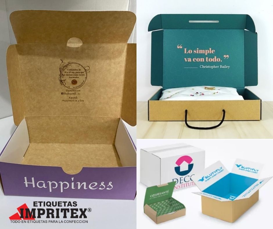 cajas troqueladas diseño personalizado impresión cartón interior empaque diseño