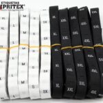 etiqueta etiquetas nylon ropa bordado satin impritex s m l xl