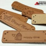 etiquetas cuero textil personalizadas